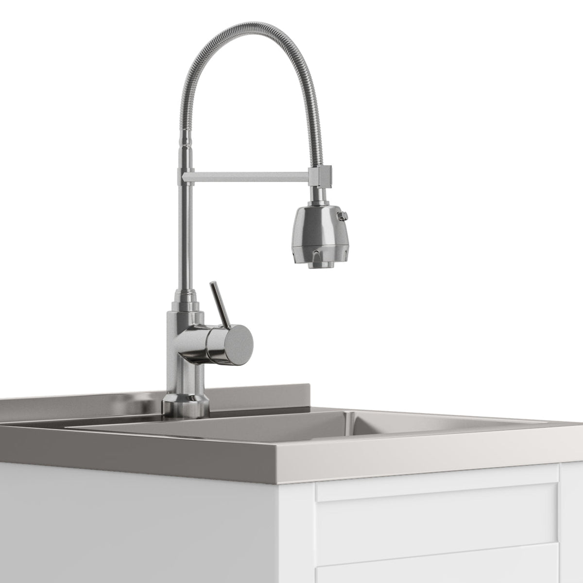 Hennessy Deluxe 20" Laundry Cabinet with Faucet and Stainless Steel Sink