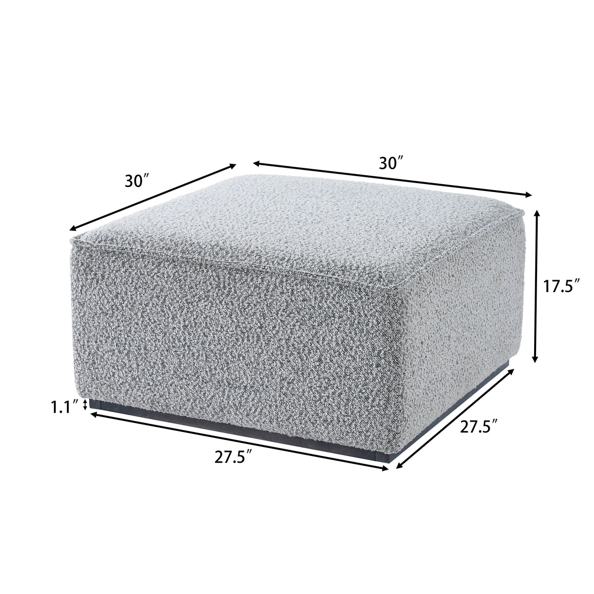 Square Upholstered Ottoman
