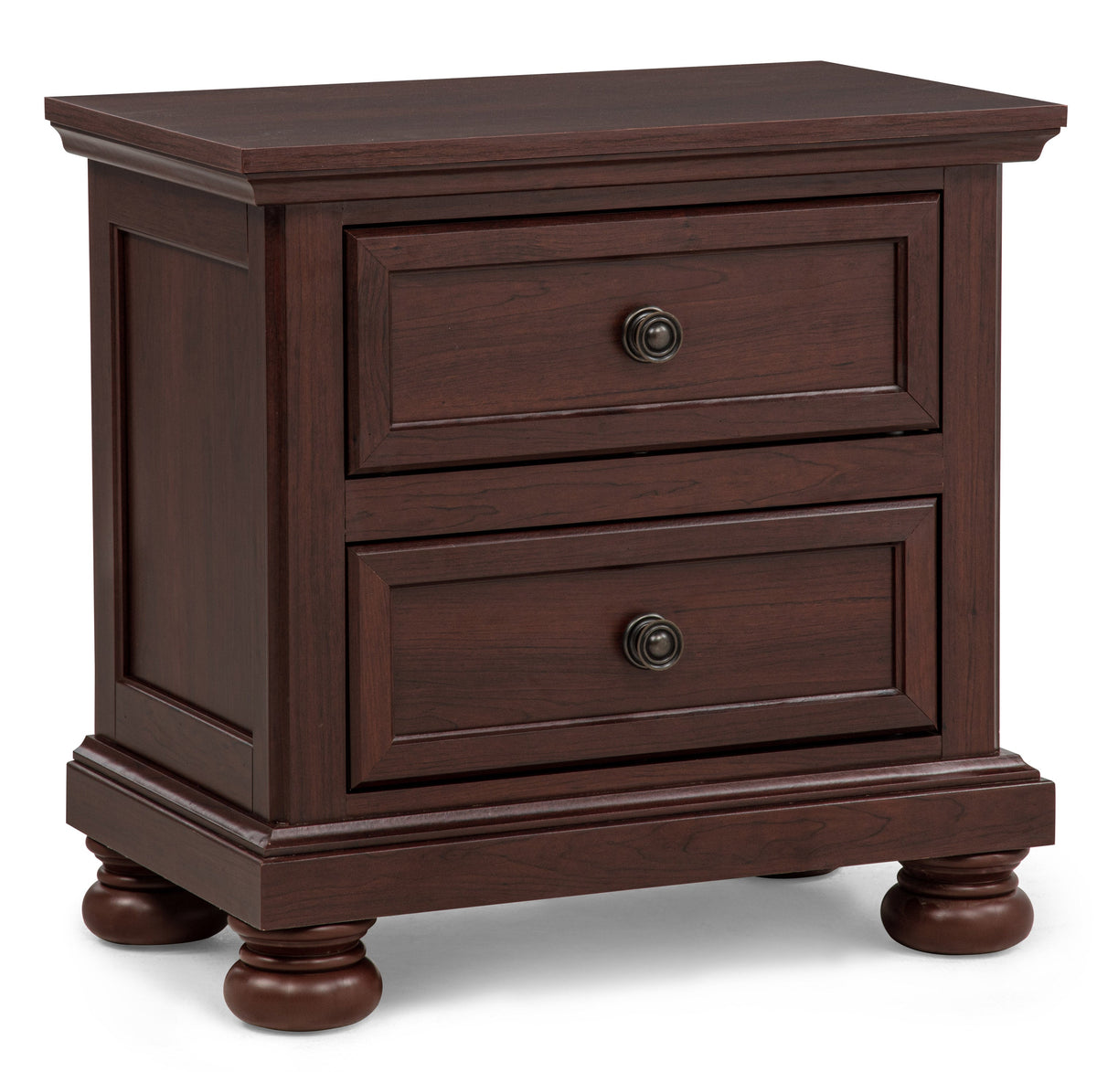 Contemporary 1pc Nightstand - Rich Cherry Finish