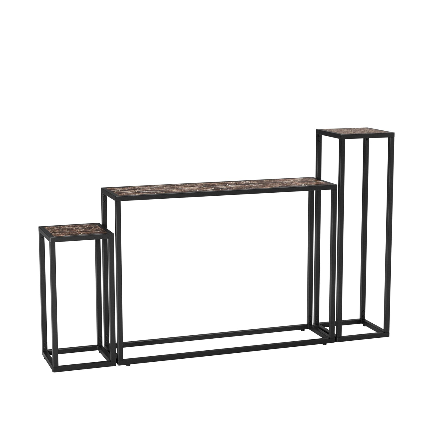 3-Piece Set of Narrow Table - High-End Edge Wrapped Entrance Hall Table