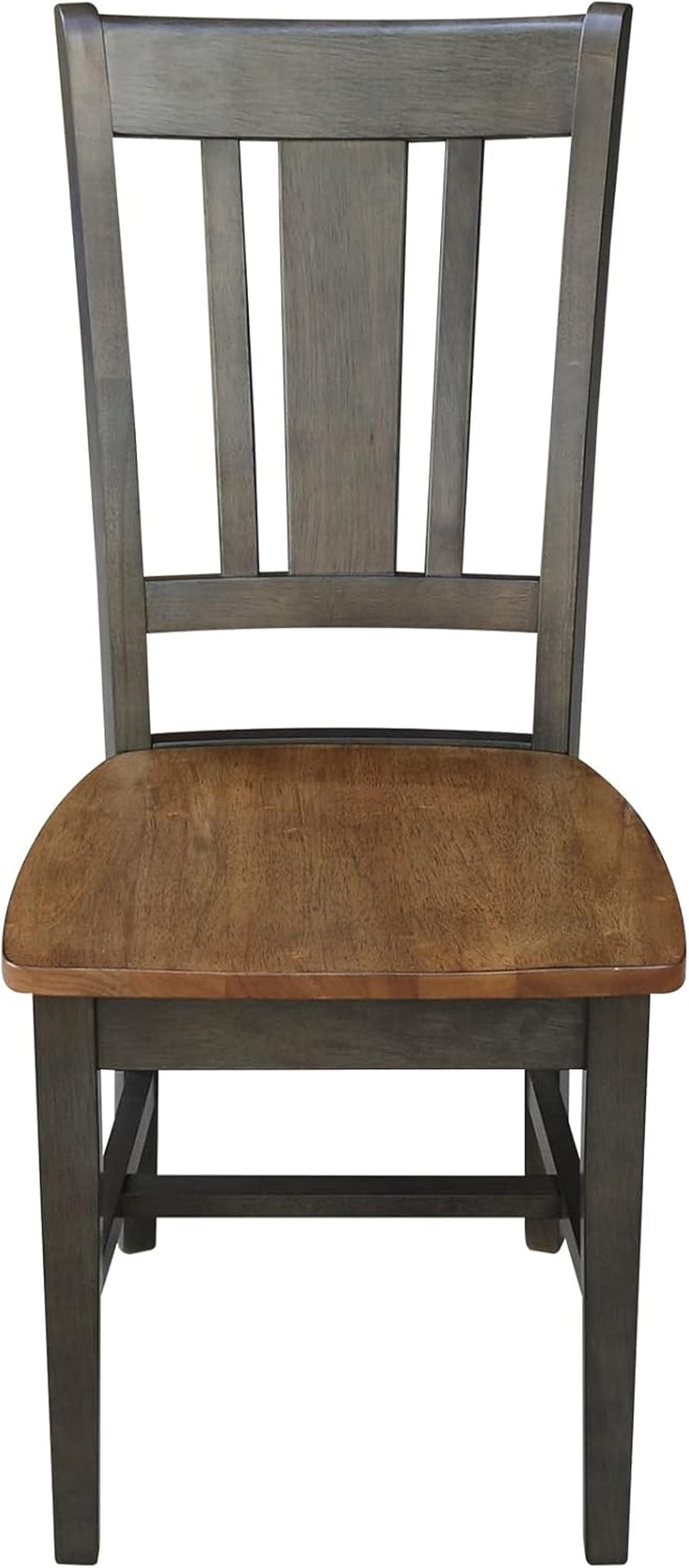 International Concepts Splatback Dining Chair Hickory Washed Coal