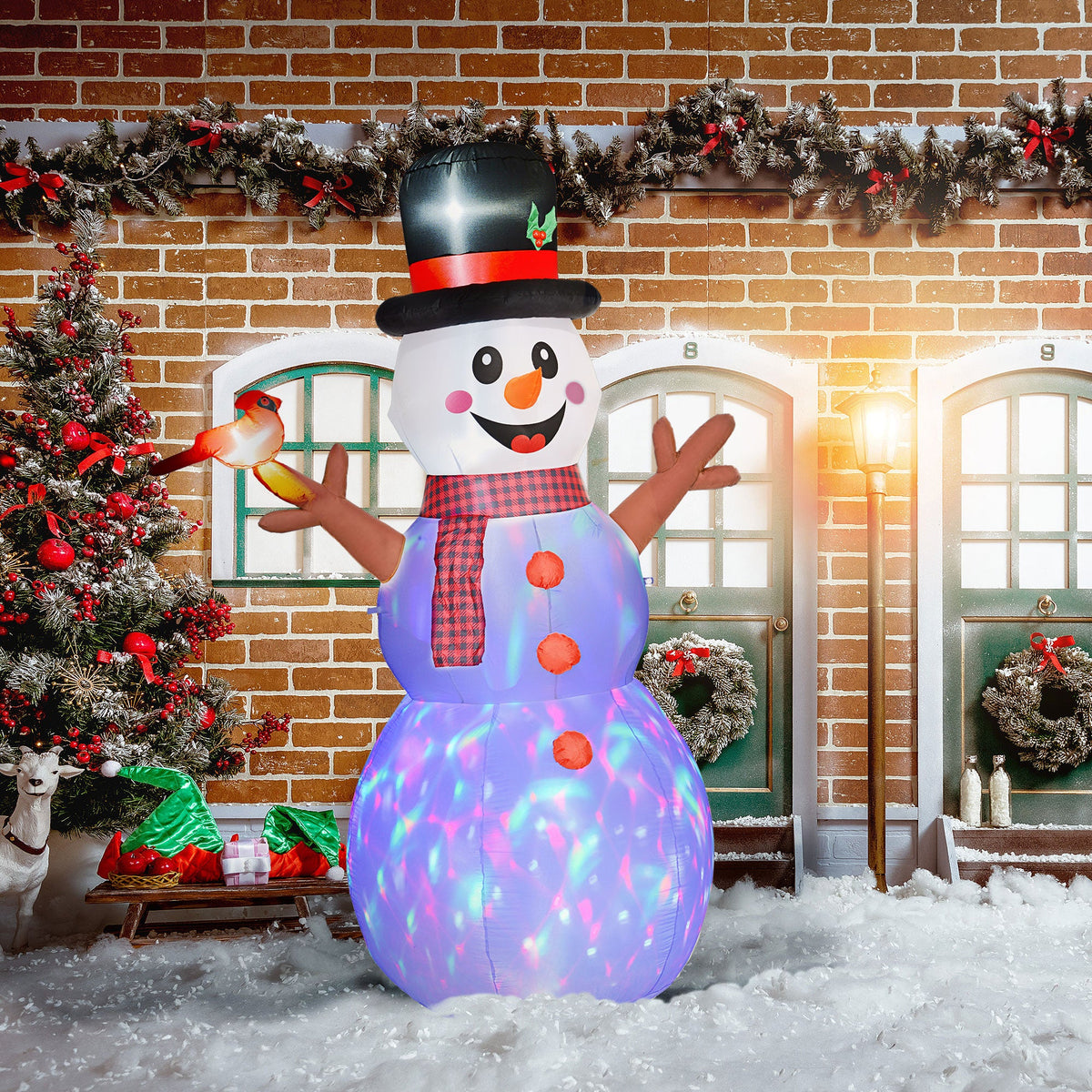Outsunny 7.9' Christmas Inflatable Snowman