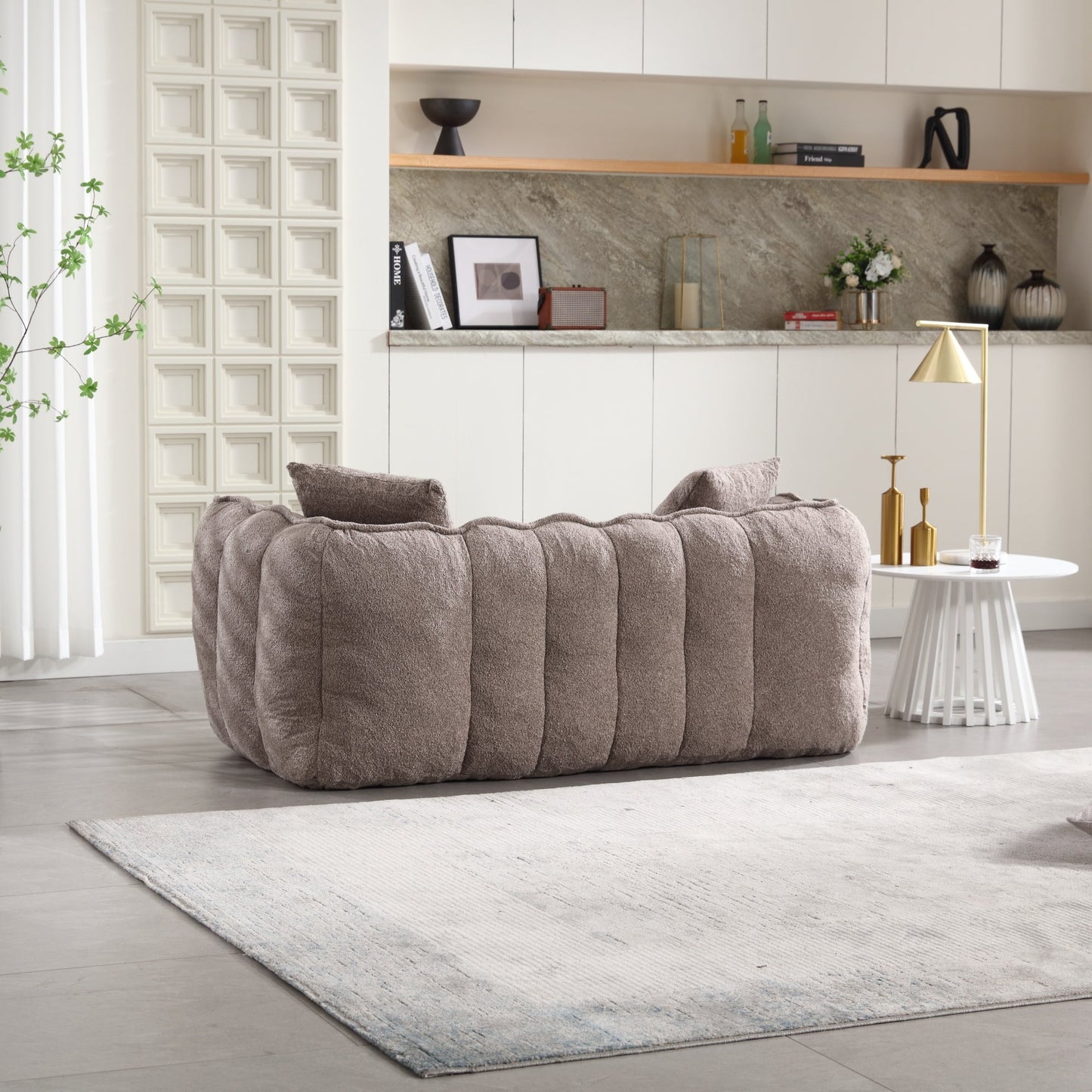 Cozy Beanbag Chair with High Resilience Foam Core