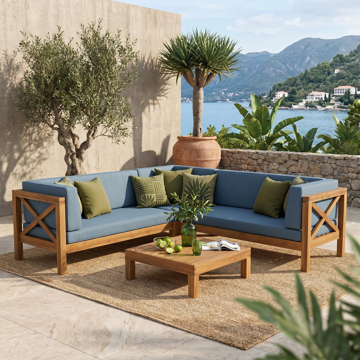 Brava X-Back 4-Piece Sofa Set
