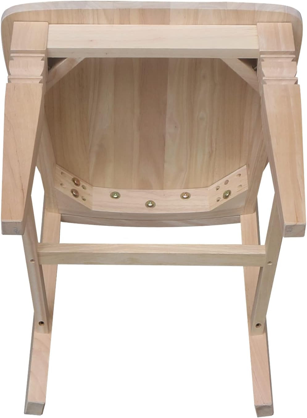 Two Java Dining Chairs Unfinished Parawood 225 Lb Capacity