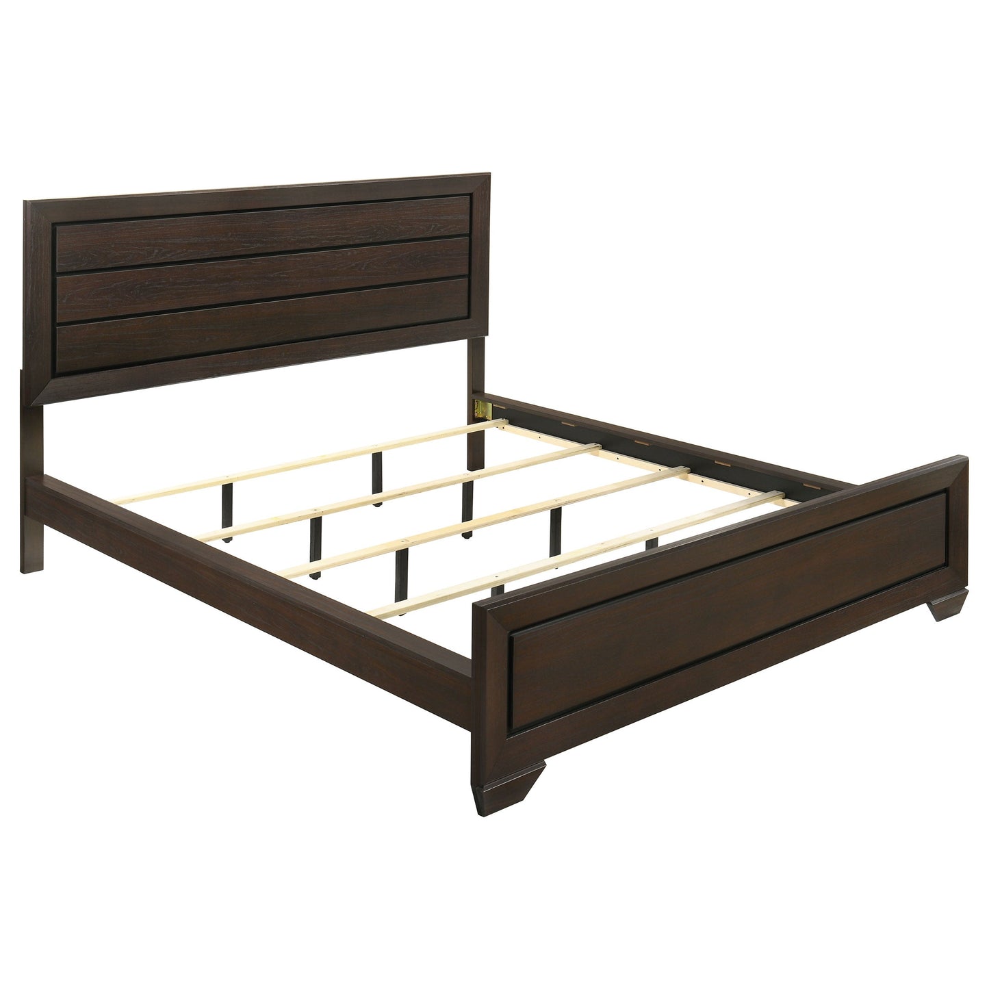 Villeparisis Dark Cocoa California King Panel Bed