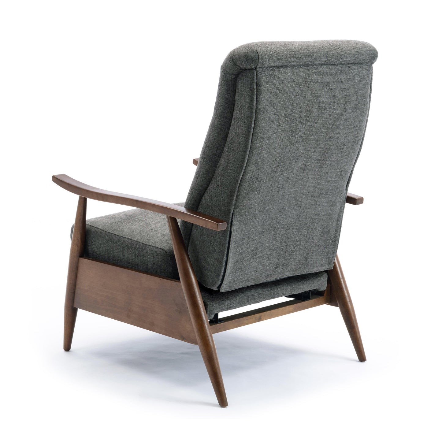 Saugus Wood Arm Push Back Recliner