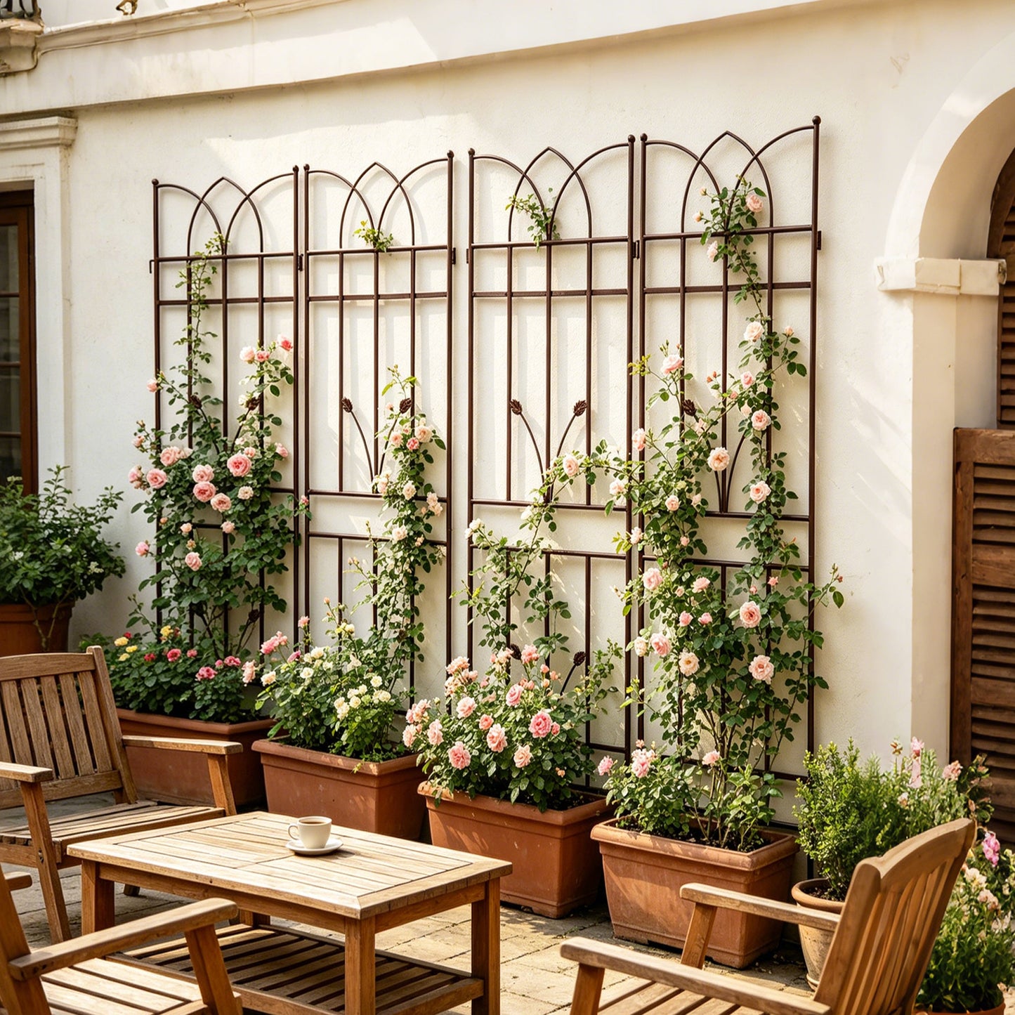 4 Pack Metal Garden Trellis 71" x 17.7"