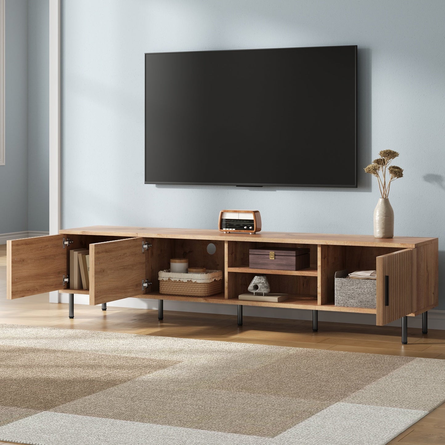 78 Inch Modern TV Stand for TVs up to 85"