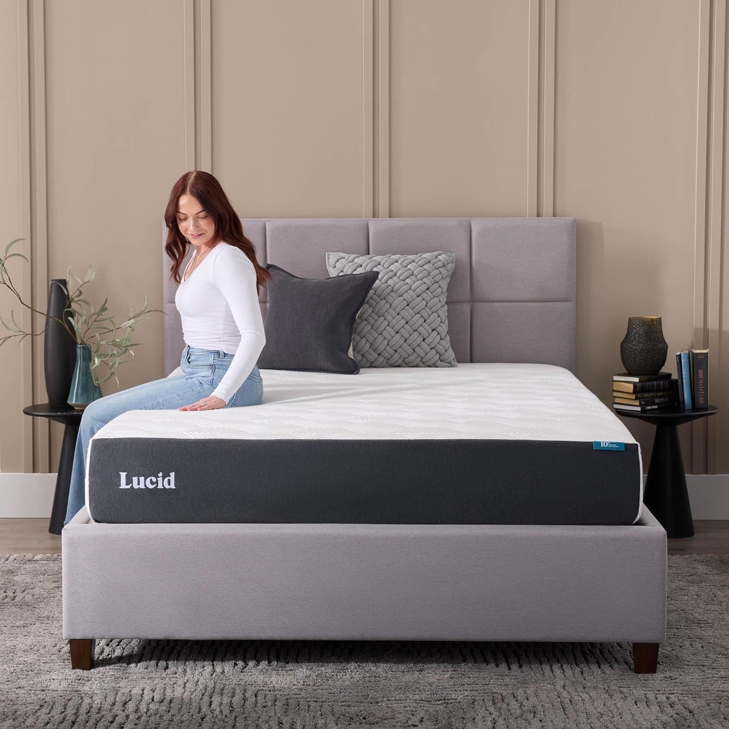 Full Size Memory Foam Mattress Bamboo Charcoal Gel Infusion