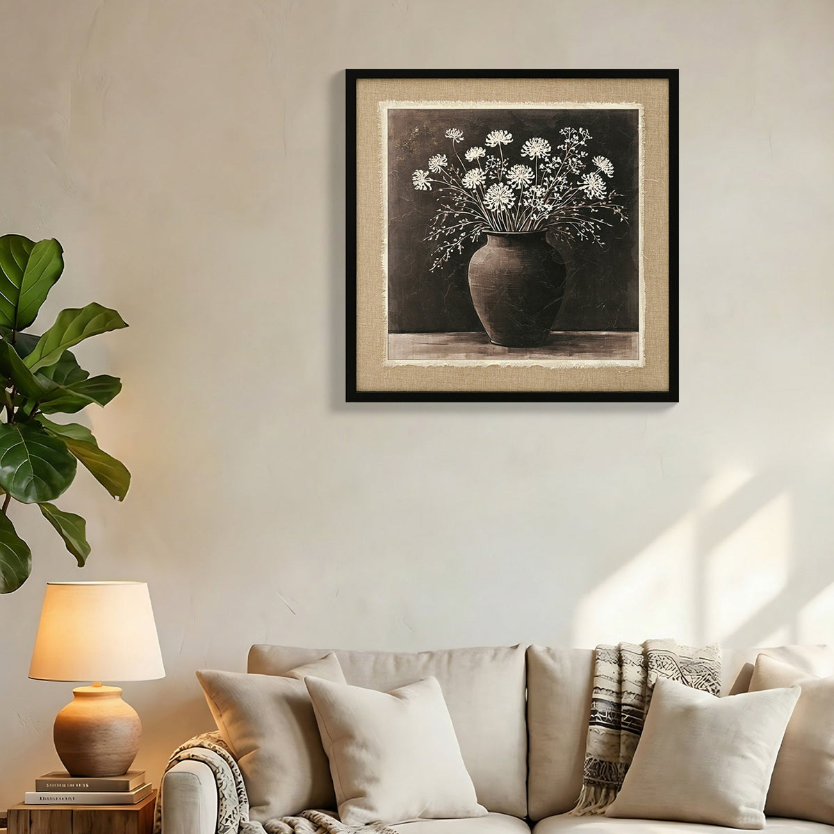 Artistic Path Abstract Flower Bouquet Wall Art