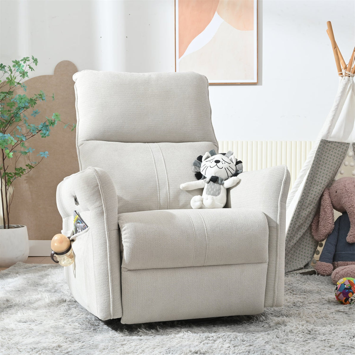 270° Power Swivel Rocker Recliner Chair
