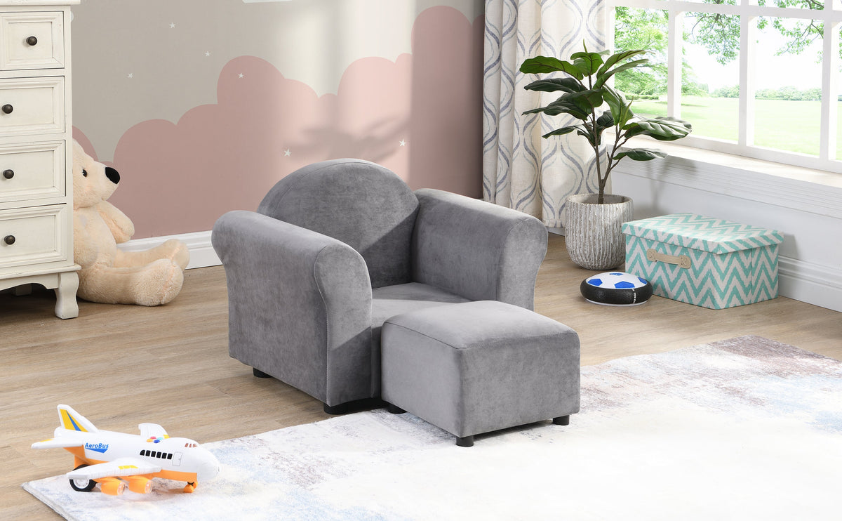 Kids Chair with Ottoman