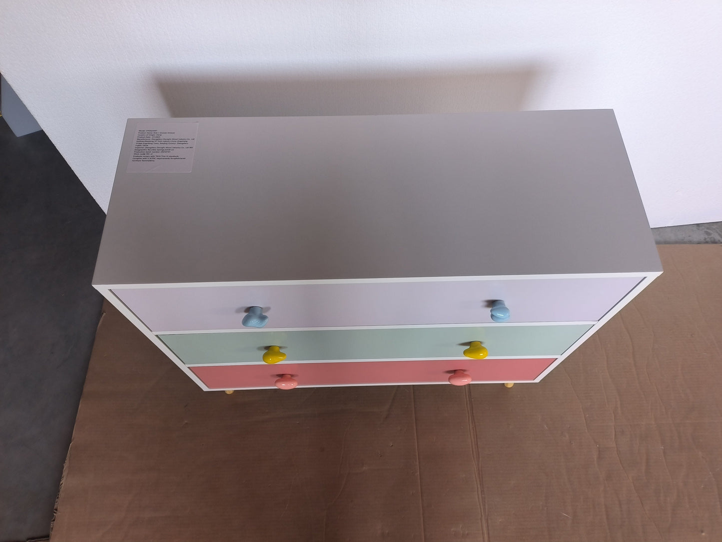 Kids 3 Drawer Dresser - Colorful Storage Solution for Children's Rooms