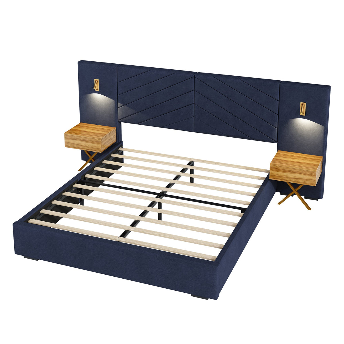 Queen Size Velvet Bed Frame