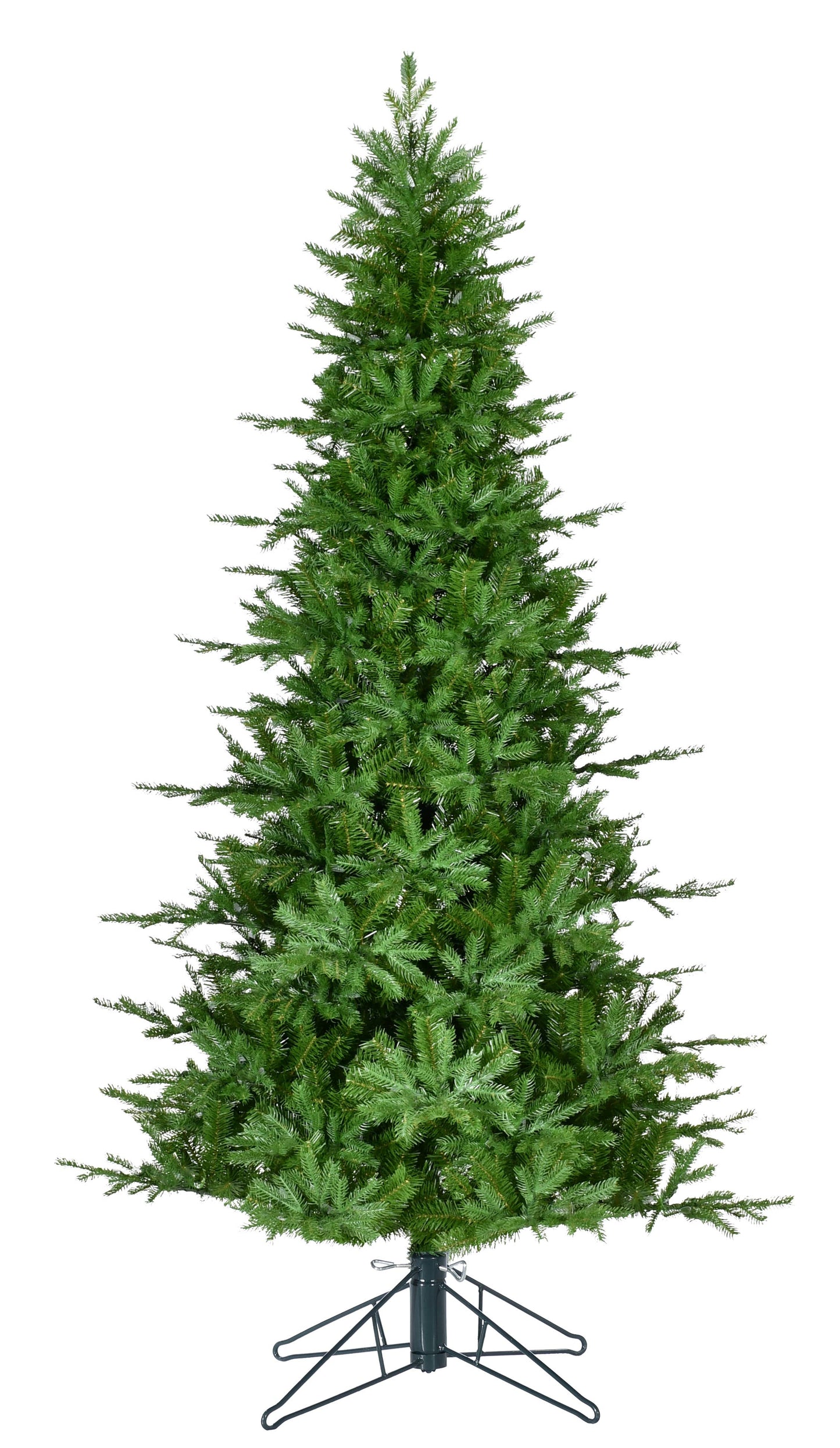 9' TREE, 1673 TIPS, METAL STAND, 58" DIA