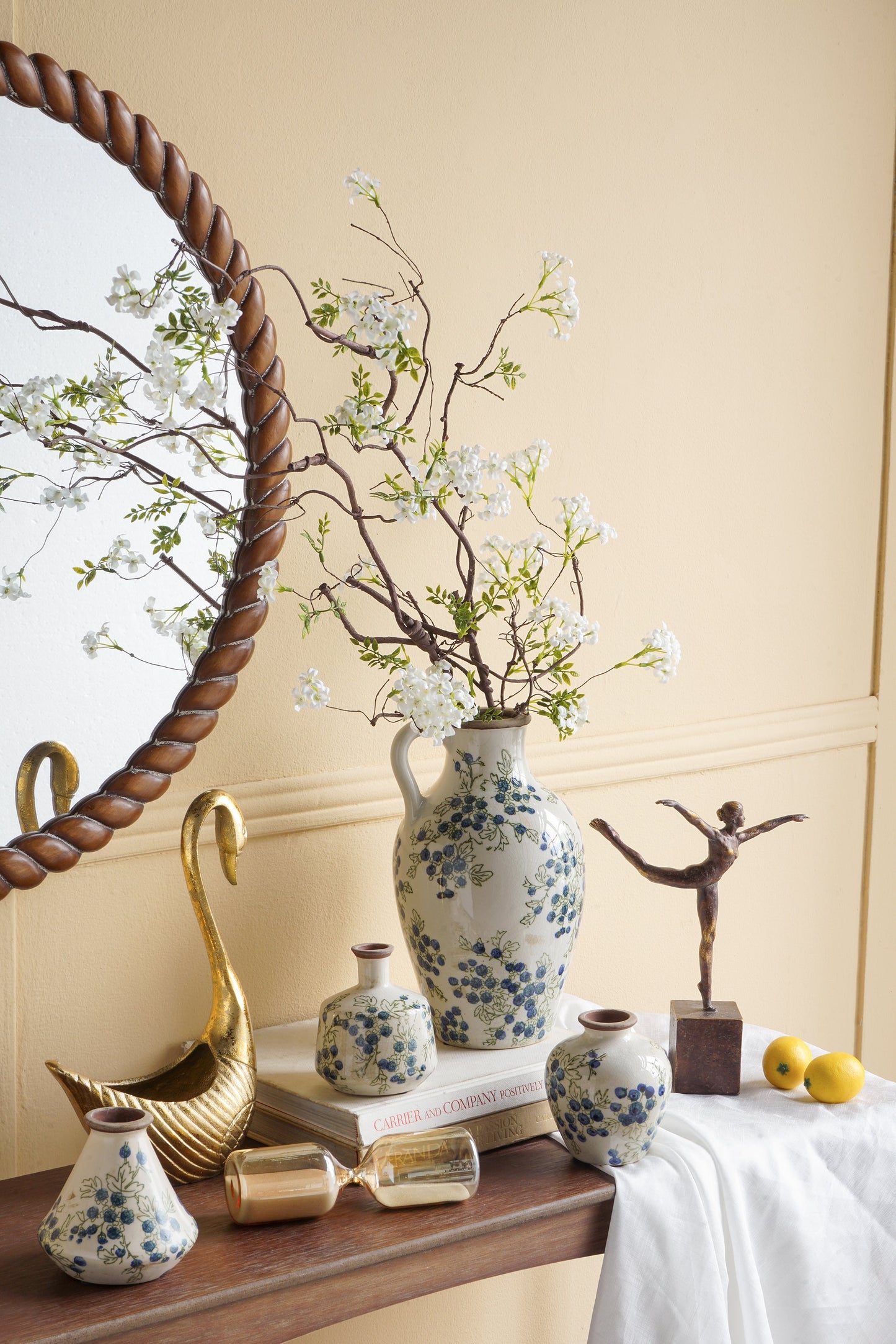 Vintage European Pottery-Inspired Vase