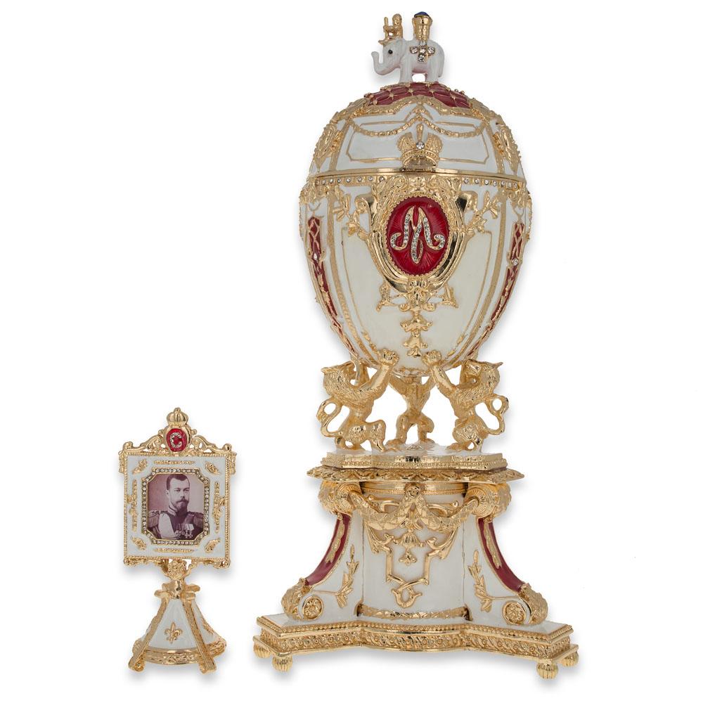 1903 Royal Danish Musical Imperial Easter Egg 9.6 Inches