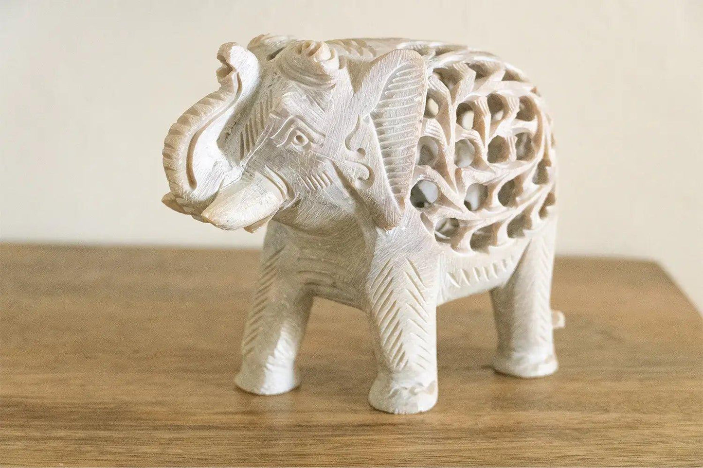 Family of Elephants Handcarved From Soapstone