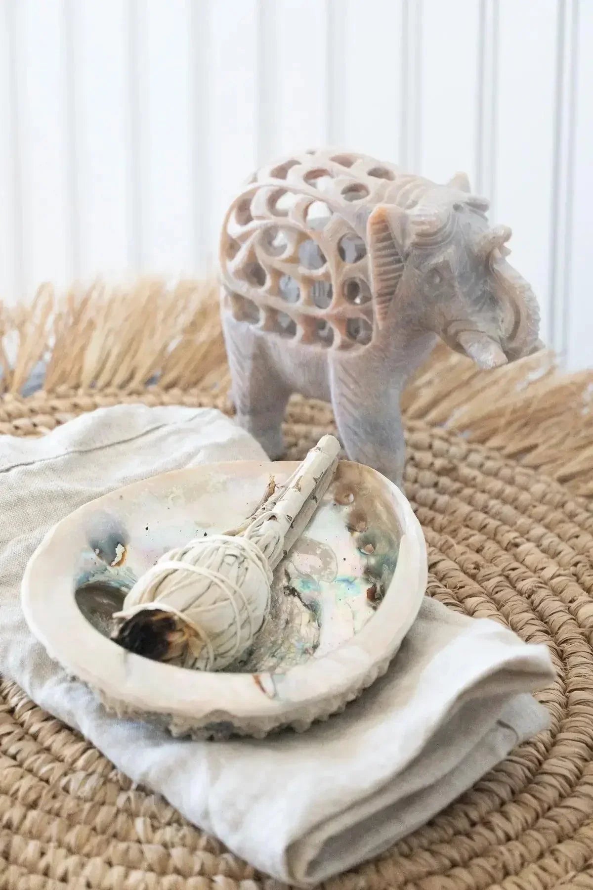 Family of Elephants Handcarved From Soapstone