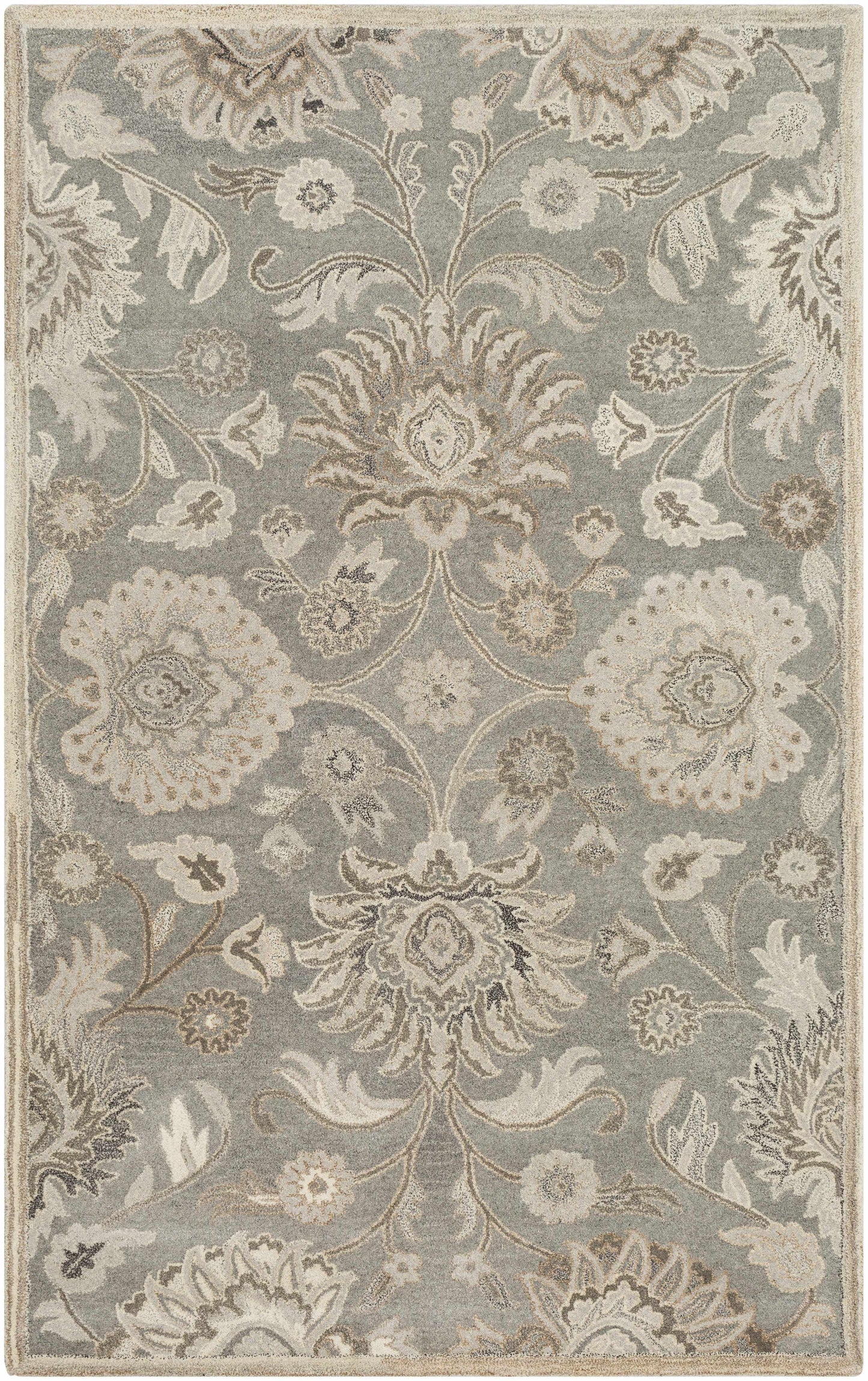 Conesus 1195 Hand Tufted Ivory & Taupe Wool Rug