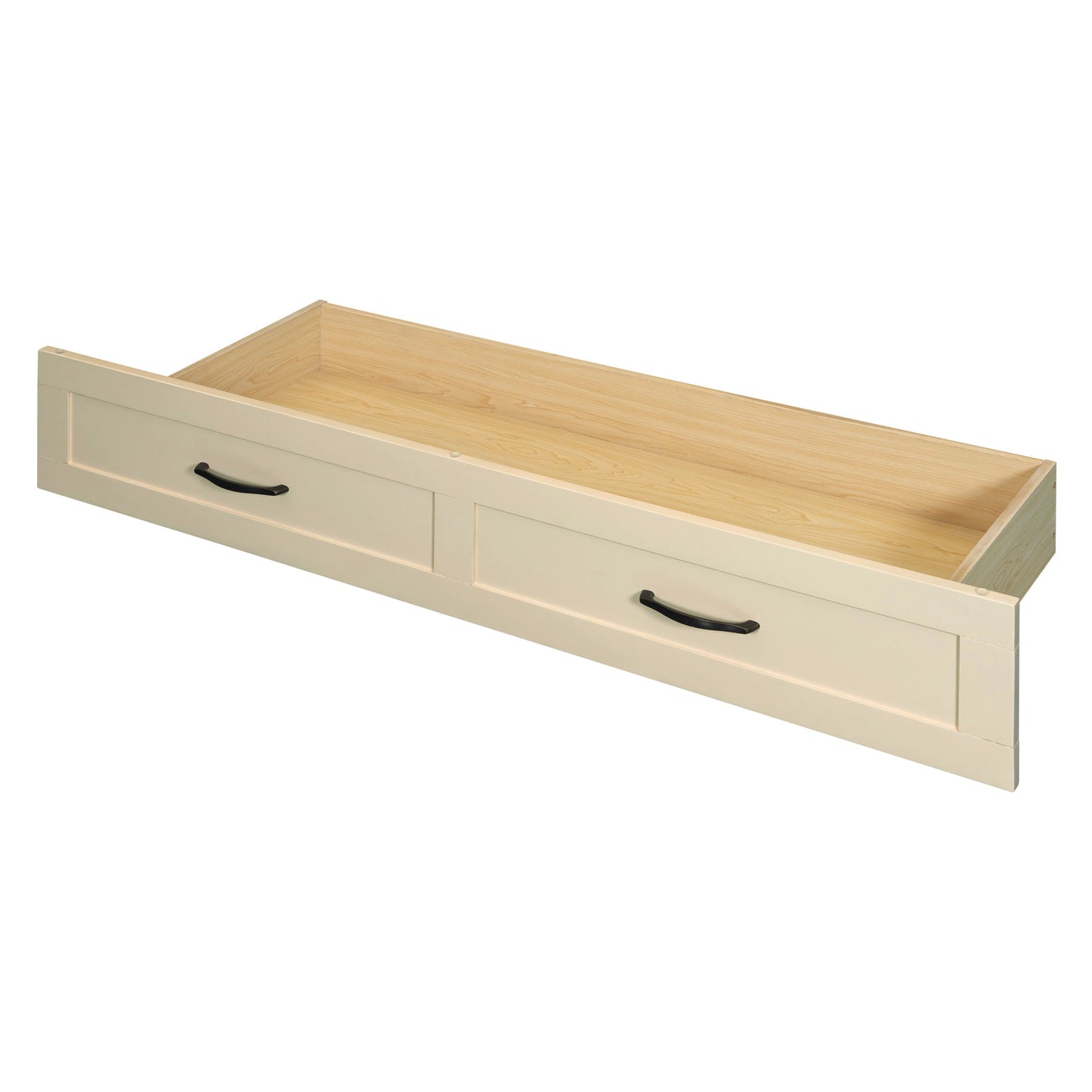 Full Size Murphy Bed with Large Drawers, Gold