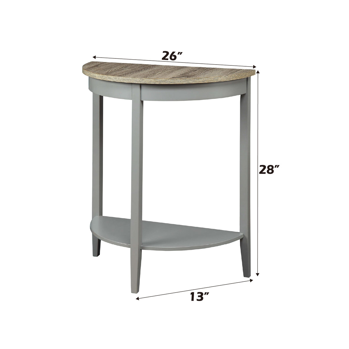 Justino Half-Moon Console Table