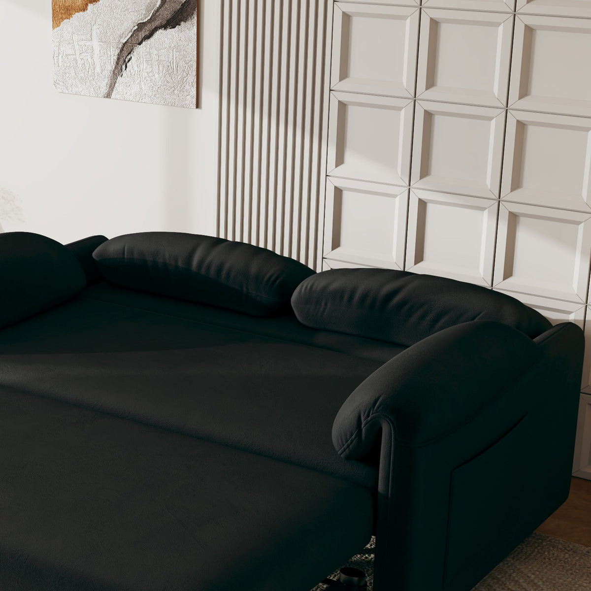 54-Inch Velvet Sofa Bed with Dual Purpose - Stylish & Functional