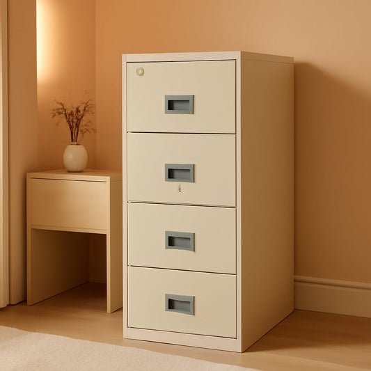 Patriot Vertical 4 Drawer Fire Safe File Cabinet 1 Hour Parchment