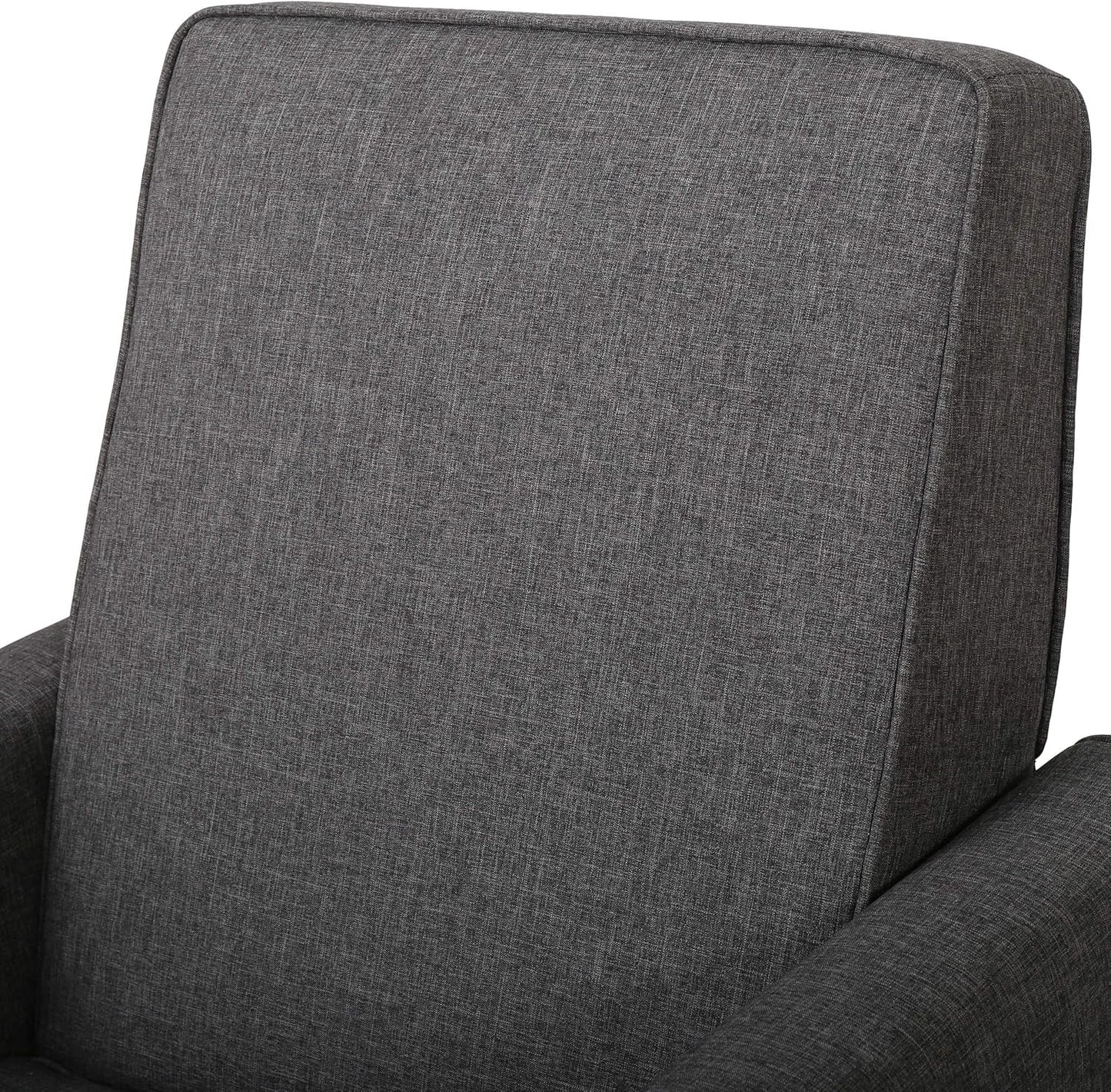 Emmie Fabric Recliner Set Of 2 In Smoke And Dark Brown