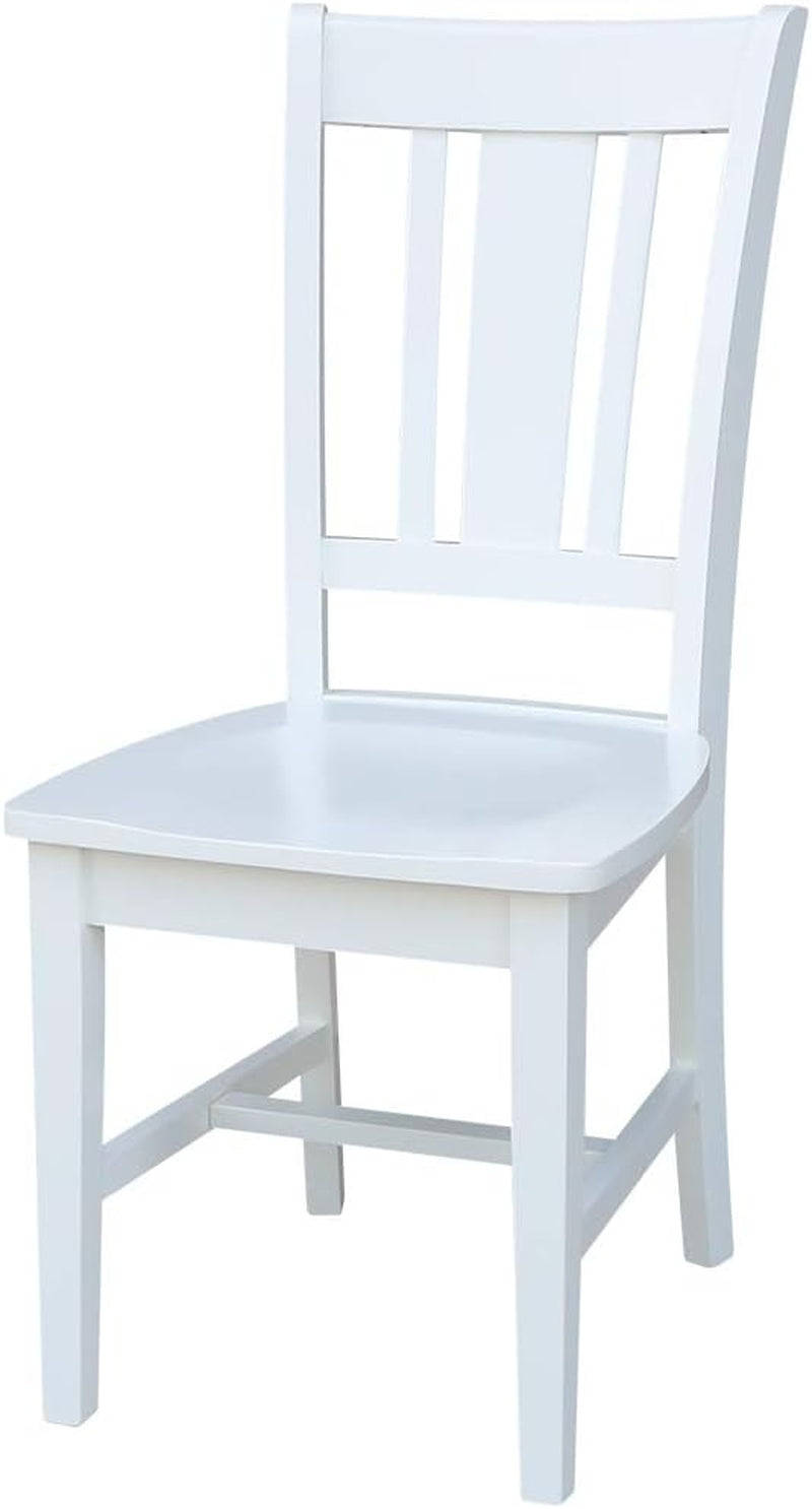 Set of Two White San Remo Splatback Dining Chairs