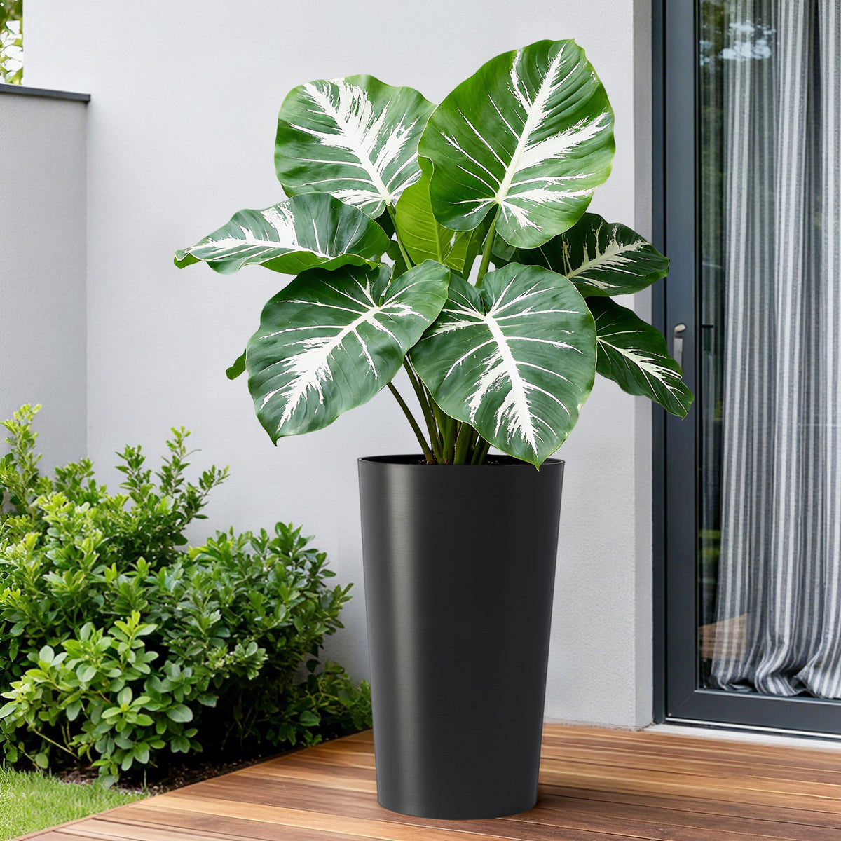 2 Pack Tall 21.7 in Planters for Outdoor Plants
