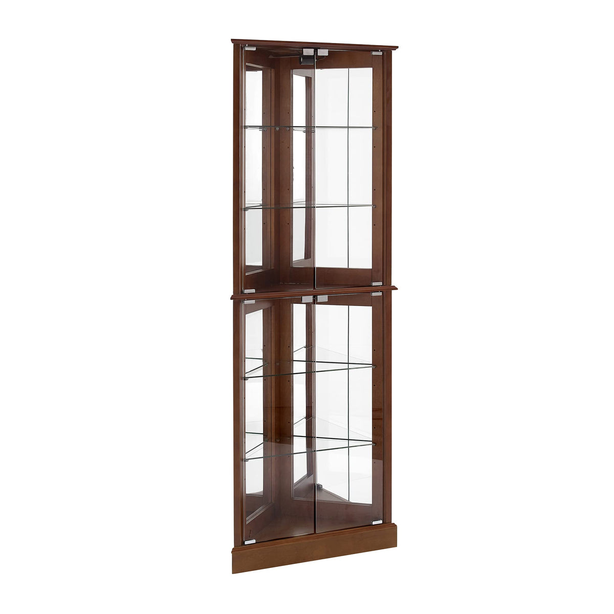 Corner Curio Display Cabinet with Lights
