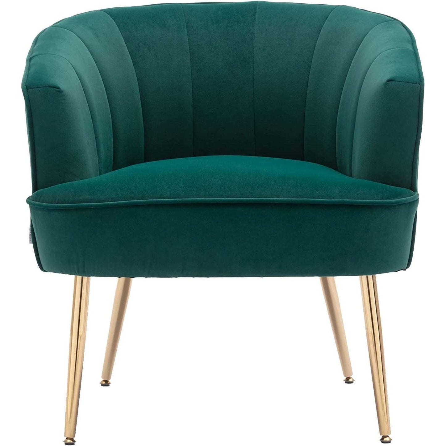Green Velvet Accent Chair With Gold Legs For Living Room Furniture