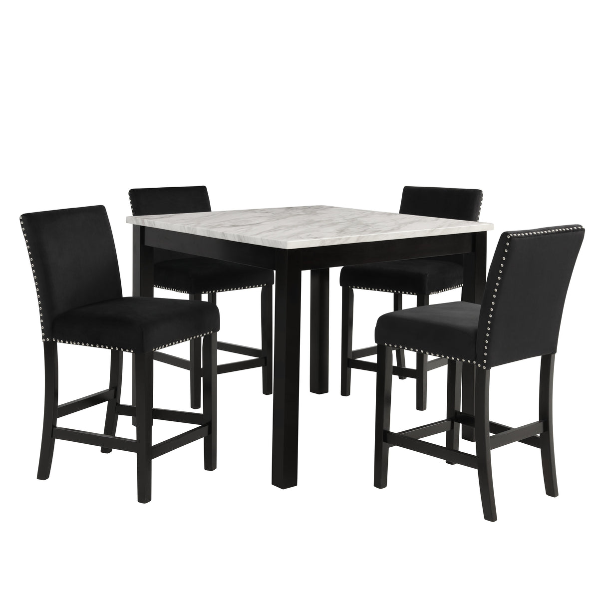 5pc Counter Height Dining Set Square