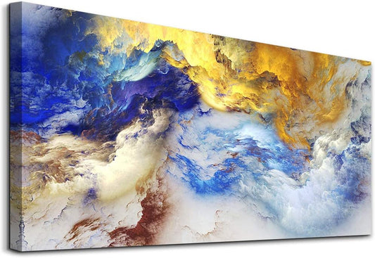 Stunning Abstract Watercolor Wall Art - Perfect for Living Rooms, Offices, and Bedrooms - Modern Canvas Decor for Home and Hotels