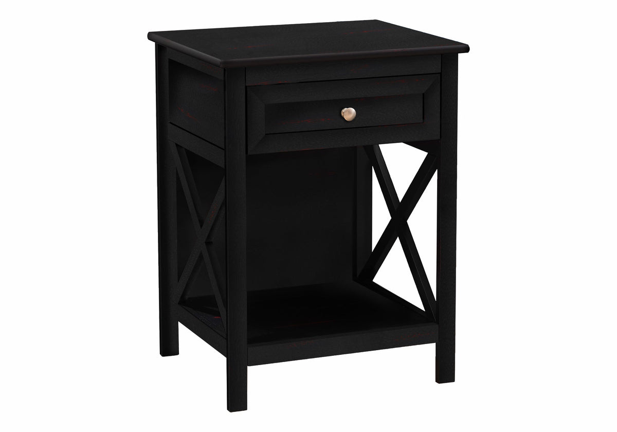 Accent Table – 2-Tier Side Table with Storage Drawer