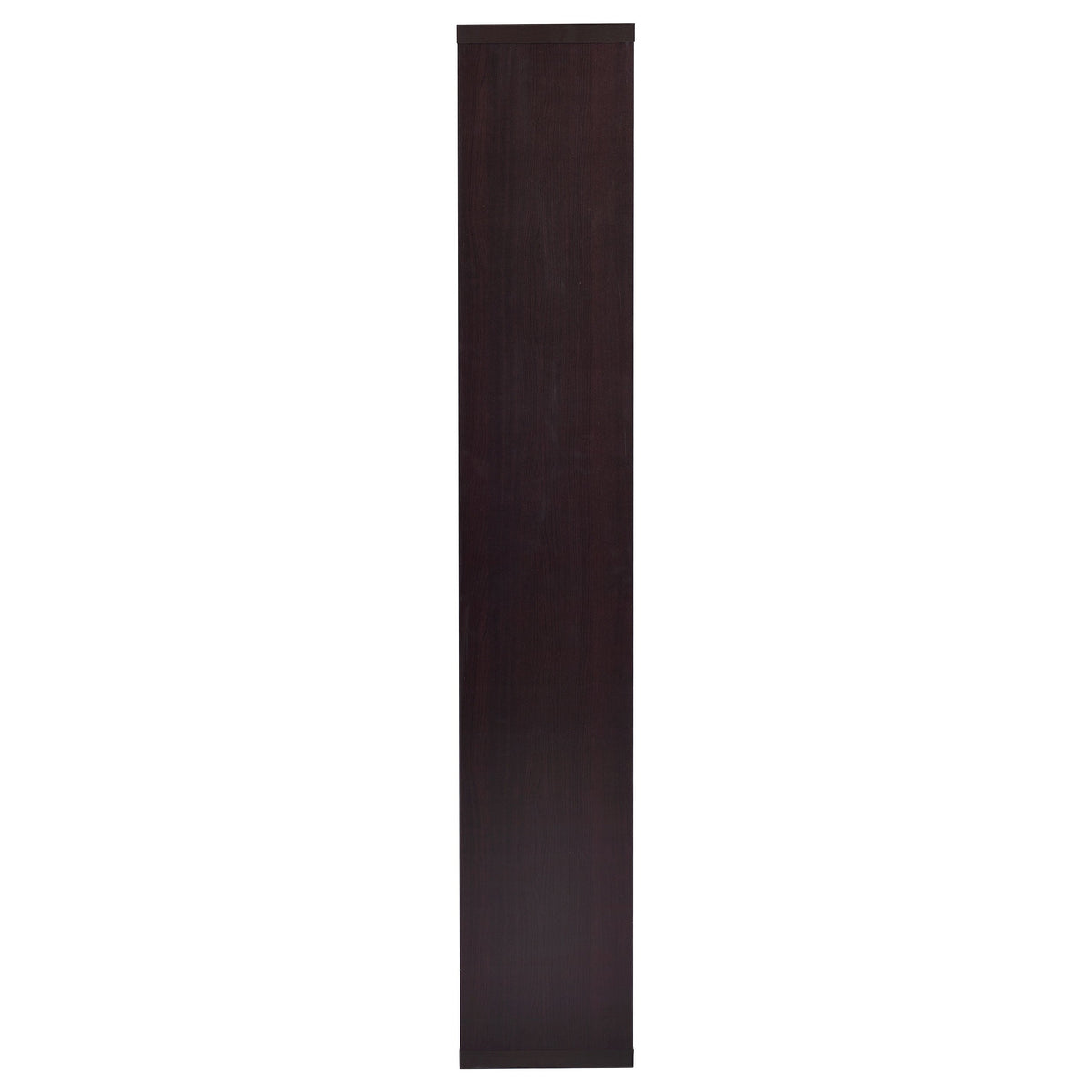8-Shelf Cappuccino Geometric Bookcase