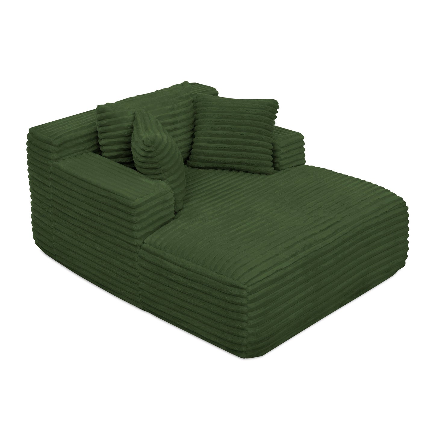 Fluffy Corduroy Upholstered Cloud Couch Sofa Bed