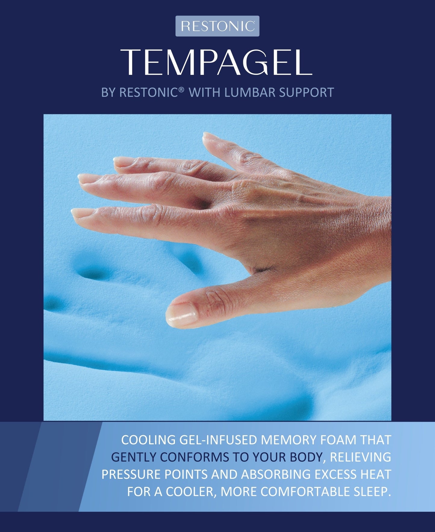 TempaGel by Restonic 13" Smooth Top, Lux Firm Mattress, Full