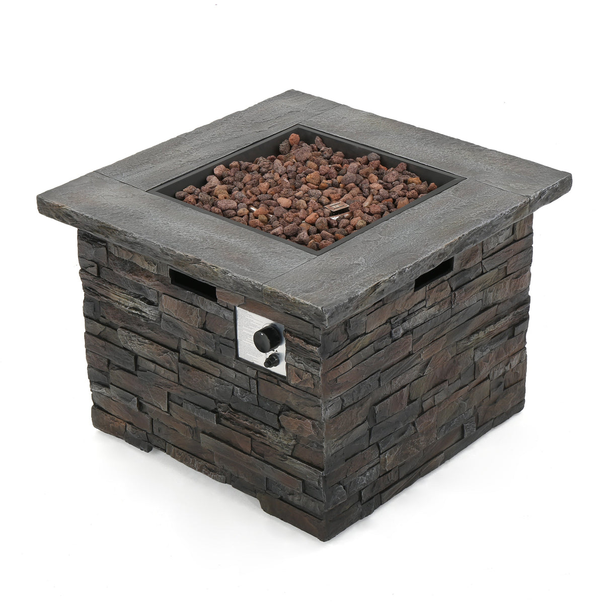 33" Square MGO Fire Pit - 40000 BTU