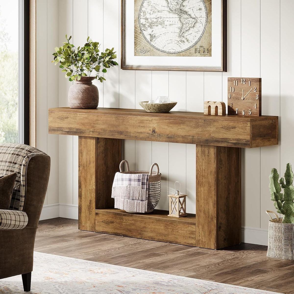 63" Farmhouse Console Table