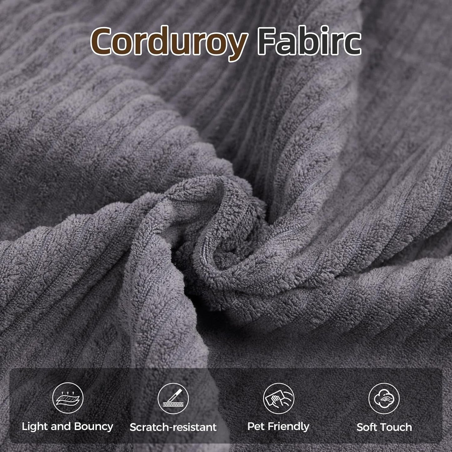 Corduroy Four In One Transformational Sleeper Sofabed