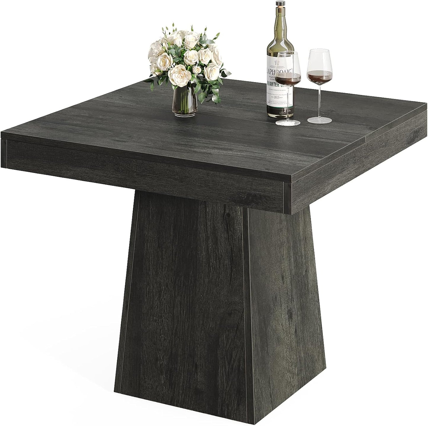 31.5" Square Dining Table for 4 - Small Farmhouse Kitchen Table