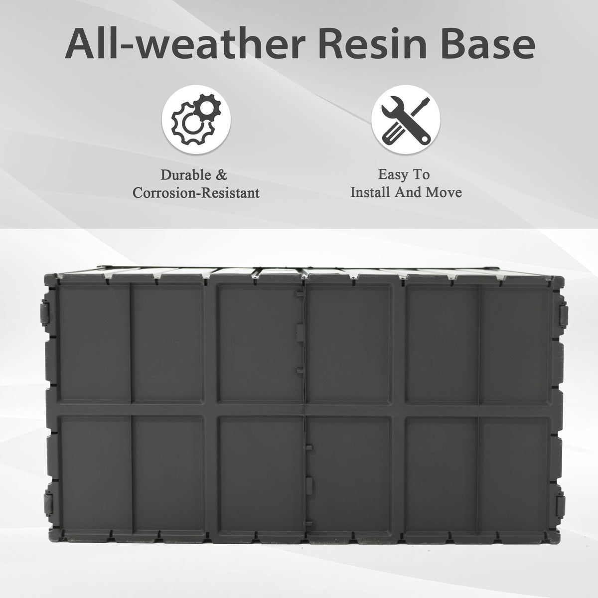 160 Gallon Outdoor Storage Deck Box Waterproof