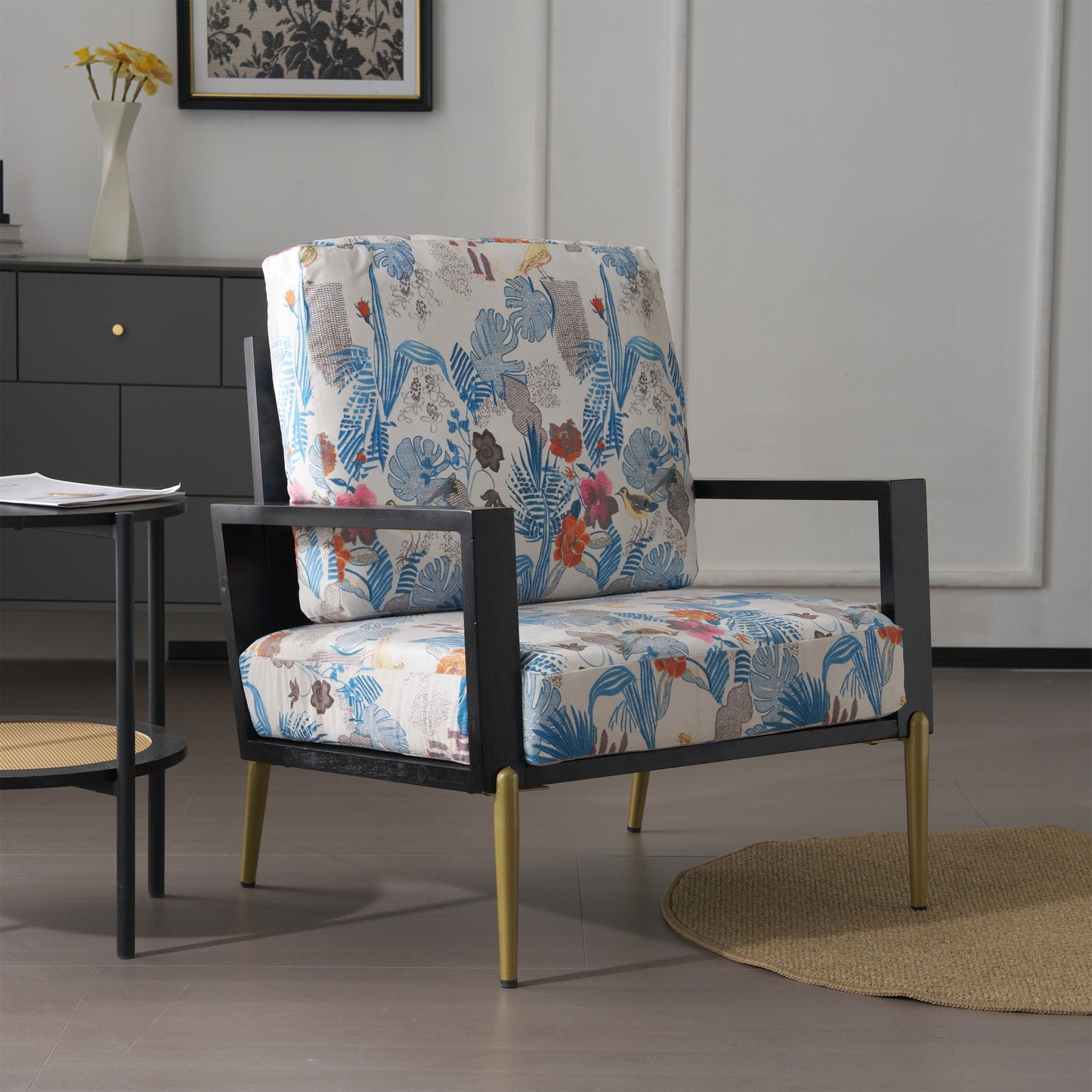 Floral Accent Chair