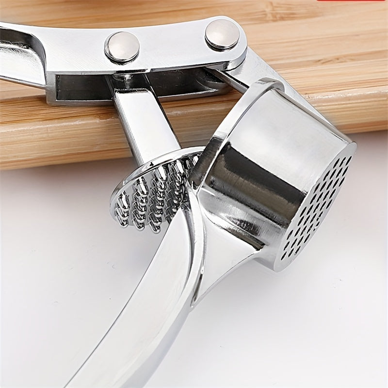 Durable Handheld Metal Garlic and Ginger Press