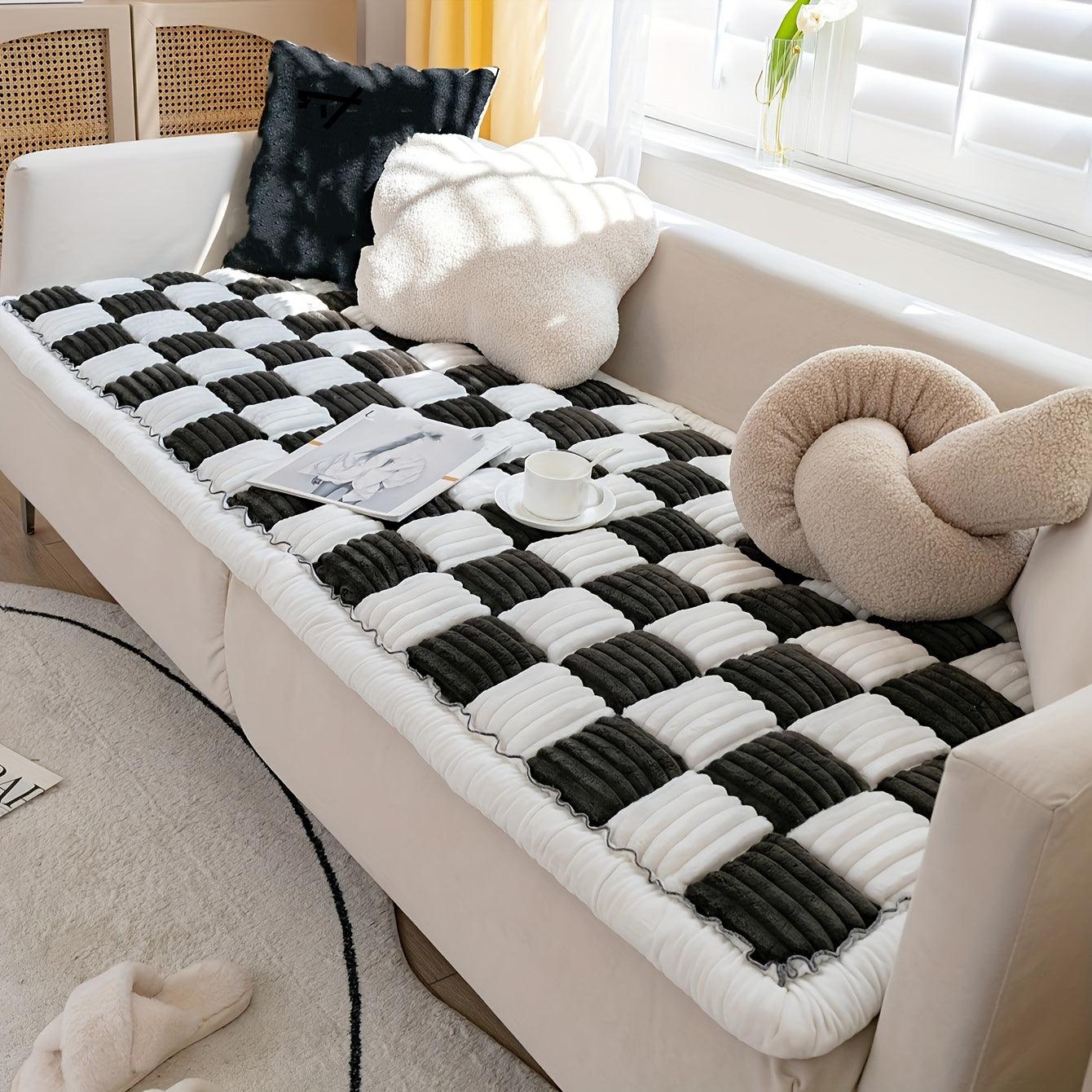 Modular Sofa Cover – Nordic Style Winter Plush Slipcover