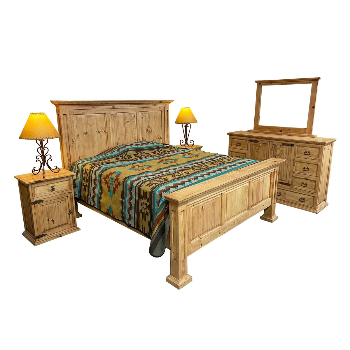 Fiesta Rustic Bedroom Set (5 pcs)