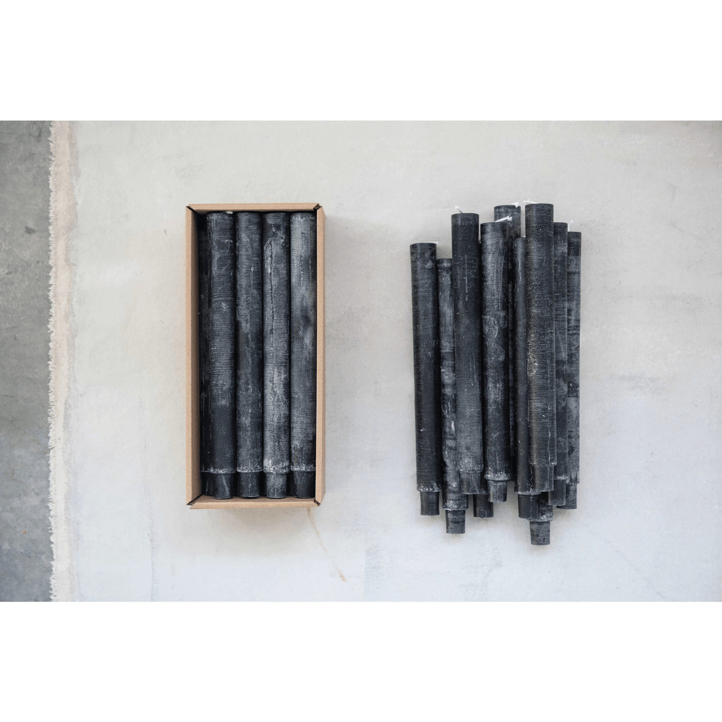 Unscented Tapered Candles, Set of 2 (3 Color Options)